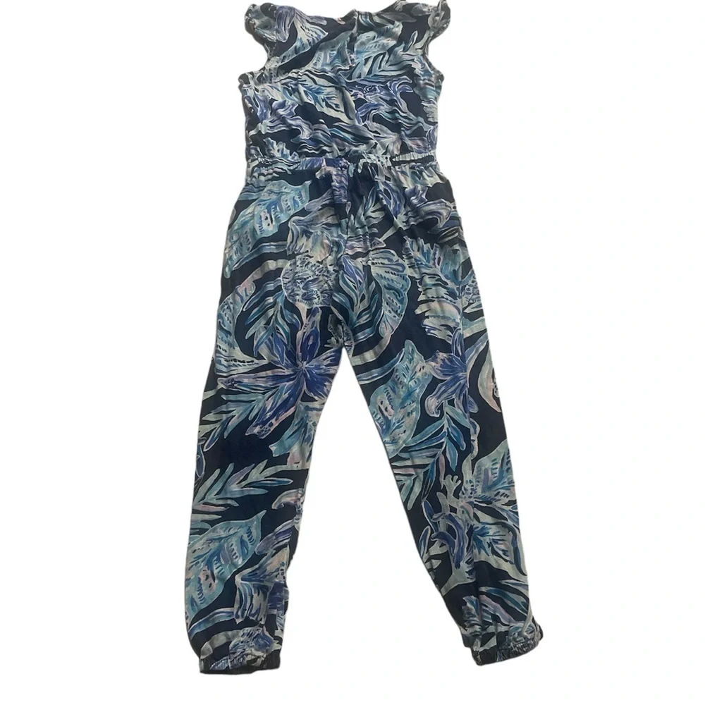 LILLY PULITZER kids girls JUMPSUIT romper  BLUE L